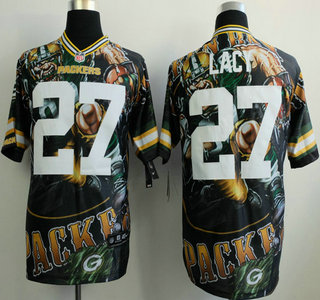 Nike Green Bay Packers #27 Eddie Lacy 2014 Fanatic Fashion Elite Jersey