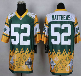 Nike Green Bay Packers #52 Clay Matthews 2015 Noble Fashion Elite Jersey