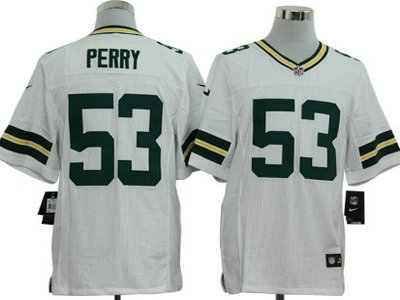 Nike Green Bay Packers 53 Nick Perry White 2012 Nike NFL Elite Jersey