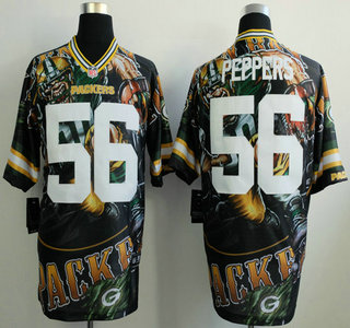 Nike Green Bay Packers #56 Julius Peppers 2014 Fanatic Fashion Elite Jersey
