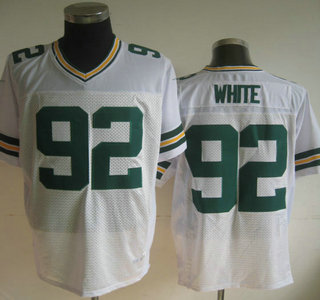 Nike Green Bay Packers #92 Reggie White White Elite Jersey