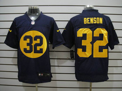 Nike Green Bay Packers 32 Cedric Benson Navy Blue 2012 Nike NFL Elite Jerseys