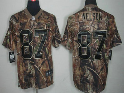 Nike Green Bay Packers 87 Jordy Nelson Camo Elite Jersey