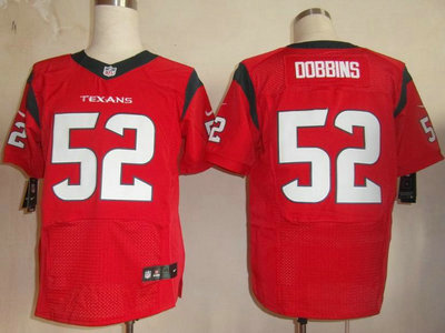 Nike Houston Texans 52 Tim Dobbins Red Elite Jerseys