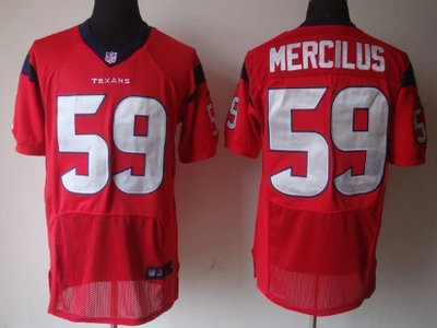 Nike Houston Texans 59 Whitney Mercilus Red 2012 Nike NFL Elite Jersey