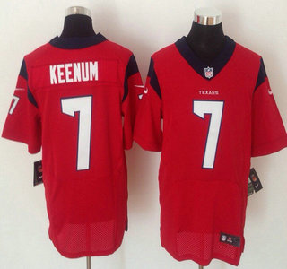 Nike Houston Texans #7 Case Keenum Elite Red Jersey