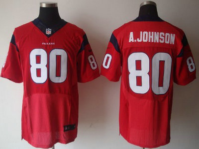 Nike Houston Texans 80 Andre Johnson Red 2012 Nike NFL Elite Jersey