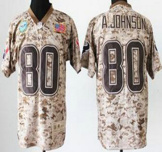 Nike Houston Texans #80 Andre Johnson Salute to Service Digital Camo Elite Jersey