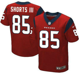 Nike Houston Texans #85 Cecil Shorts III Navy Red Elite Jersey