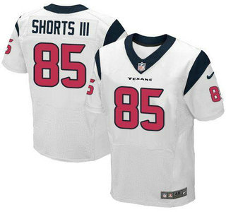 Nike Houston Texans #85 Cecil Shorts III Navy White Elite Jersey