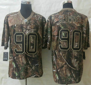 Nike Houston Texans #90 Jadeveon Clowney Camo Elite Jersey