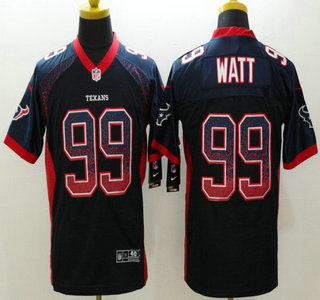 Nike Houston Texans #99 J.J. Watt 2013 Drift Fashion Blue Elite Jersey