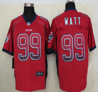 Nike Houston Texans #99 J.J. Watt Red Drift Fashion Elite Jersey
