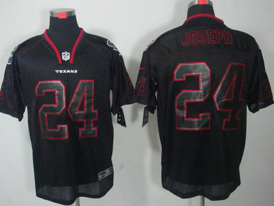 Nike Houston Texans 24 Johnathan Joseph Lights Out Black NFL Jerseys