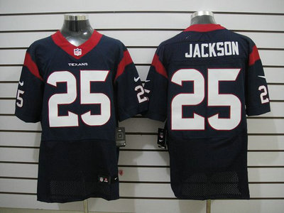 Nike Houston Texans 25 Kareem Jackson Blue Elite Jersey