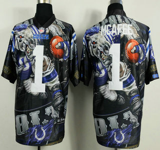 Nike Indianapolis Colts #1 Pat McAfee 2014 Fanatic Fashion Elite Jersey