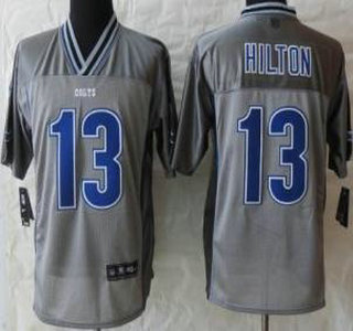 Nike Indianapolis Colts #13 T.Y. Hilton Elite Grey Vapor Jersey