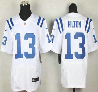 Nike Indianapolis Colts #13 T.Y. Hilton White Elite Jersey