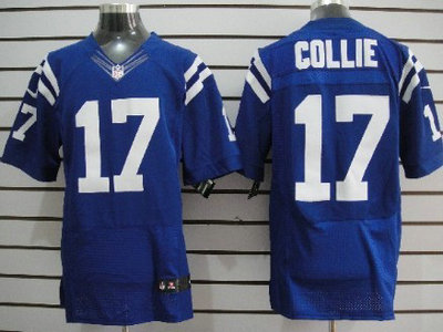 Nike Indianapolis Colts 17 Austin Collie Blue 2012 Nike NFL Elite Jersey