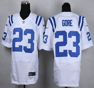 Nike Indianapolis Colts #23 Frank Gore White Elite Jersey