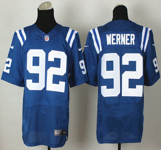 Nike Indianapolis Colts #92 Bjoern Werner Blue Elite Jersey