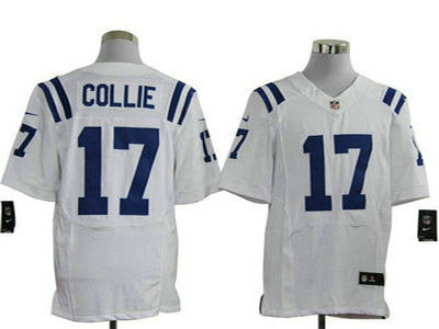 Nike Indianapolis Colts 17 Austin Collie White 2012 Nike NFL Elite Jersey