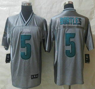 Nike Jacksonville Jaguars #5 Blake Bortles Grey Vapor Elite Jersey