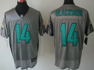 Nike Jacksonville Jaguars 14 Justin Blackmon Grey Shadow NFL Jerseys