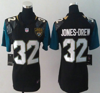 Nike Jacksonville Jaguars 32 Maurice Jones-Drew Black 2013 New Style Game Womens Jersey