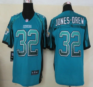 Nike Jacksonville Jaguars #32 Maurice Jones-Drew Drift Fashion Green Elite Jersey