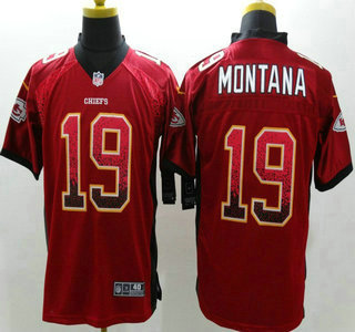 Nike Kansas City Chiefs #19 Joe Montana 2013 Drift Fashion Red Elite Jersey