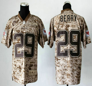 Nike Kansas City Chiefs #29 Eric Berry US.Mccuu 2013 Camo Elite Jersey