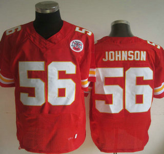 Nike Kansas City Chiefs #56 Derrick Johnson Elite Red Jersey