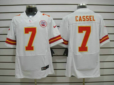Nike Kansas City Chiefs 7 Matt Cassel White 2012 Nike NFL Elite Jersey