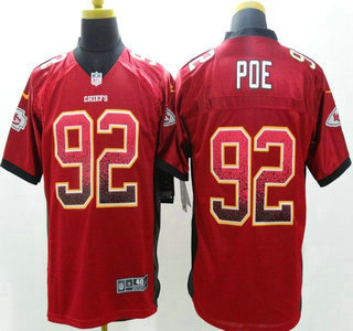 Nike Kansas City Chiefs #92 Dontari Poe 2013 Drift Fashion Red Elite Jersey