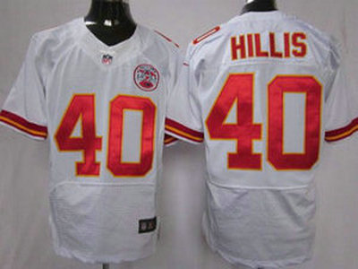 Nike Kansas City Chiefs 40 Peyton Hillis White 2012 Nike NFL Elite Jerseys