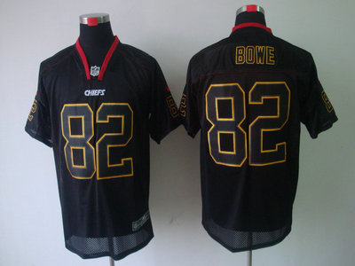 Nike Kansas City Chiefs 82 Dwayne Bowe Lights Out Black Elite Jerseys