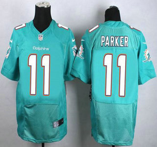 Nike Miami Dolphins #11 DeVante Parker Green Elite Jersey