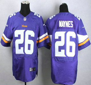 Nike Minnesota Vikings #26 Trae Waynes Purple Elite Jersey