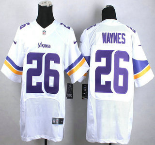 Nike Minnesota Vikings #26 Trae Waynes White Elite Jersey