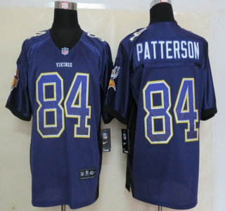 Nike Minnesota Vikings #84 Cordarrelle Patterson Drift Fashion Purple Elite Jersey