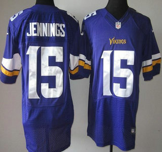 Nike Minnesota Vikings 15 Greg Jennings Purple 2013 New Style Elite Jersey