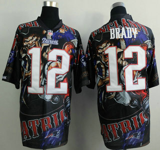 Nike New England Patriots #12 Tom Brady 2014 Fanatic Fashion Elite Jersey