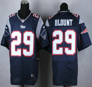 Nike New England Patriots #29 LeGarrette Blount Blue Elite Jersey