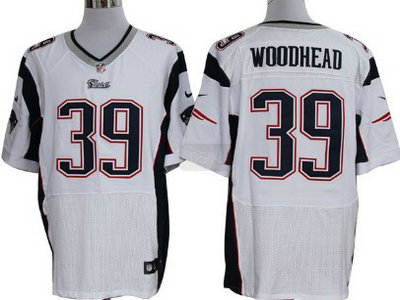 Nike New England Patriots 39 Danny Woodhead White 2012 Nike NFL Elite Jerseys