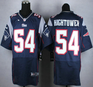 Nike New England Patriots #54 Donta Hightower Blue Elite Jersey