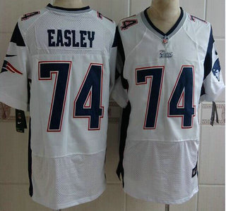 Nike New England Patriots #74 Dominique Easley White Elite Jersey
