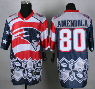 Nike New England Patriots #80 Danny Amendola 2015 Noble Fashion Elite Jersey
