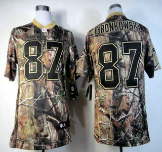 Nike New England Patriots #87 Rob Gronkowski Camo Elite Jersey