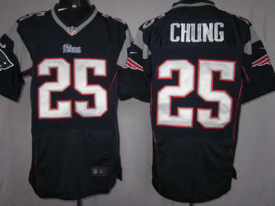 Nike New England Patriots 25 Patrick Chung Blue 2012 Nike NFL Elite Jersey